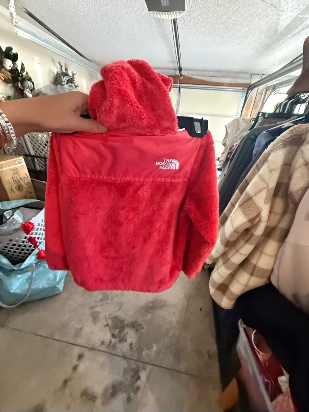 KIDS 3t North Face Red Sherpa Fleece Jacket